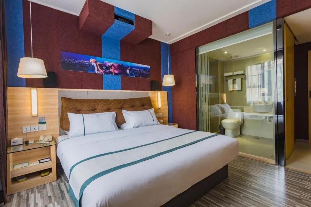 Bed in City Comfort Inn Guangzhou Tianhe District Tangxia Exhibition Center