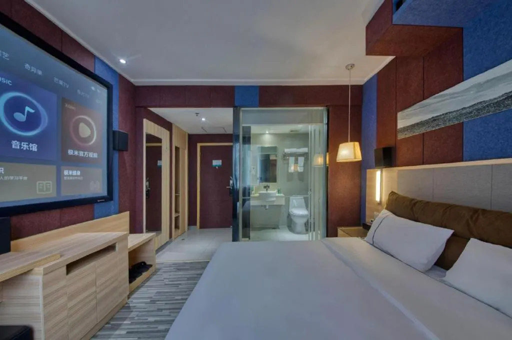 Bed in City Comfort Inn Guangzhou Tianhe District Tangxia Exhibition Center