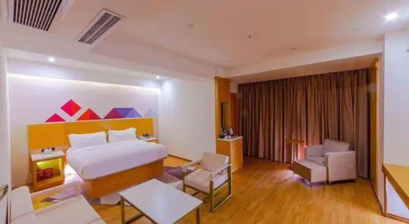 Bed in Borrman Hotel Zhanjiang Shimao Building High-speed Railway Station Bed in Borrman Hotel Zhanjiang Shimao Building High-speed Railway Station