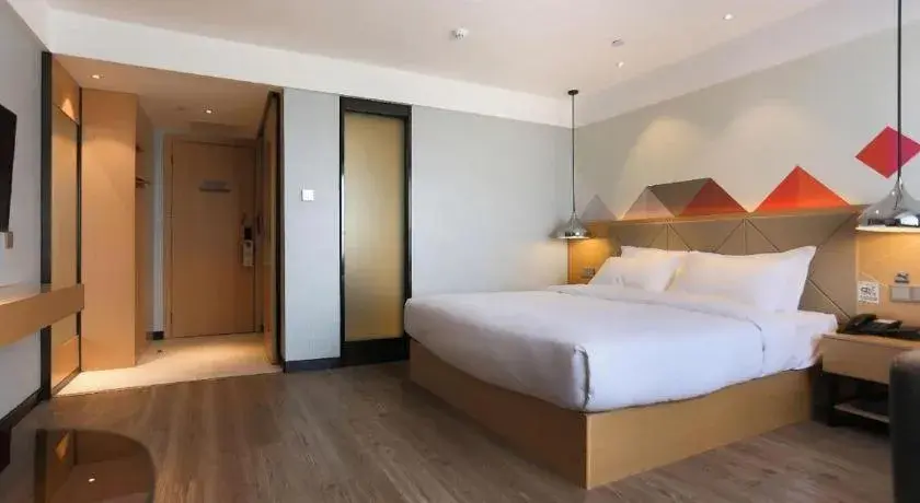 Bed in Borrman Hotel Puning International Commodity City Wantaihui Bed in Borrman Hotel Puning International Commodity City Wantaihui