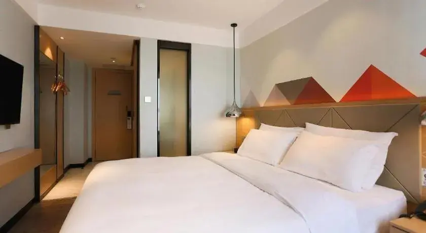 Bed in Borrman Hotel Puning International Commodity City Wantaihui Bed in Borrman Hotel Puning International Commodity City Wantaihui