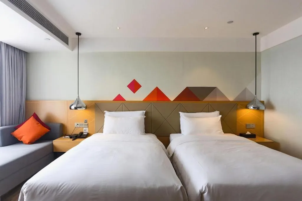Bed in Borrman Hotel Puning International Commodity City Wantaihui