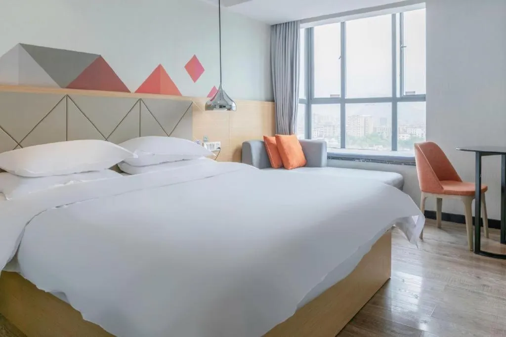 Bed in Borrman Hotel Puning International Commodity City Wantaihui