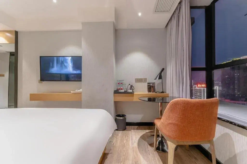 Bed in Borrman Hotel Puning International Commodity City Wantaihui Bed in Borrman Hotel Puning International Commodity City Wantaihui