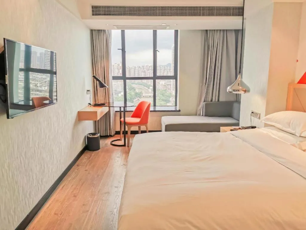 Bed in Borrman Hotel Puning International Commodity City Wantaihui