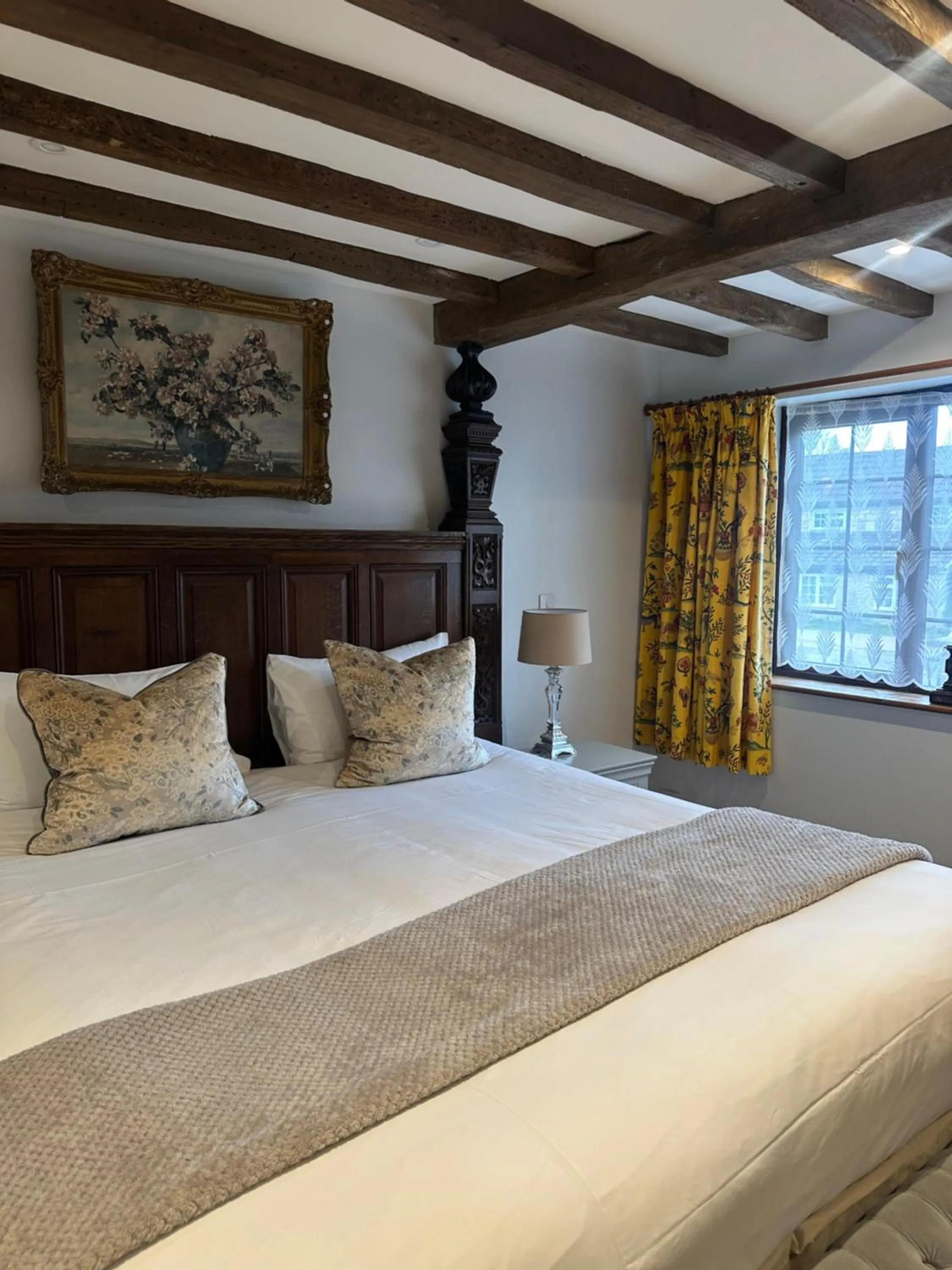 Bed in The Moonraker Hotel