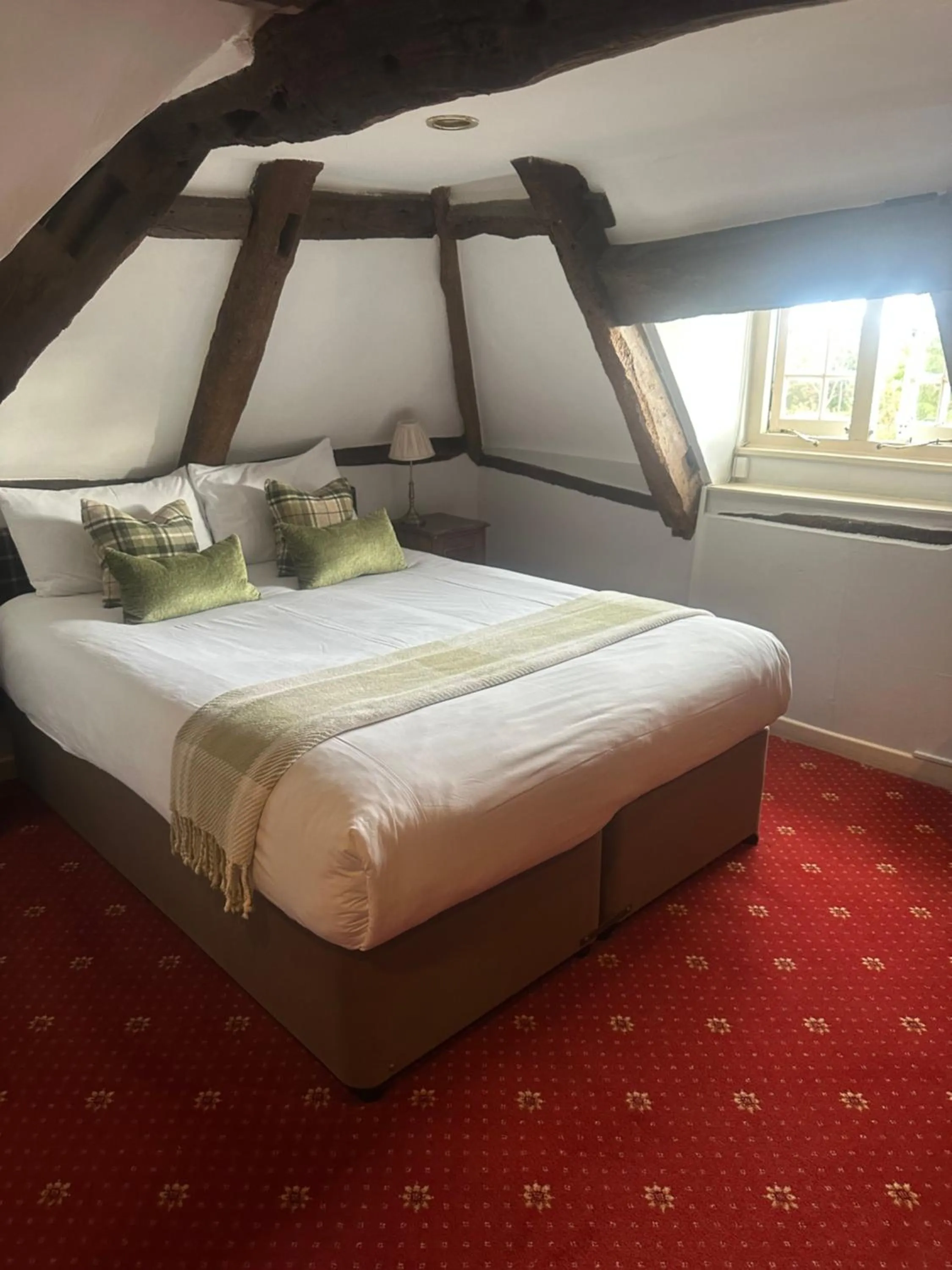 Bed in The Moonraker Hotel