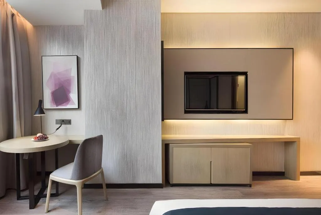 Bed in Echarm Hotel Changsha High-speed Railway Station