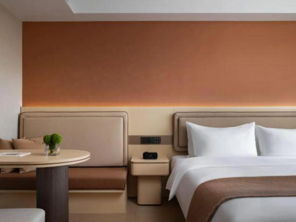 Bed in Immersing Hotel Guilin Two Rivers and Four Lakes Dongxi Alley