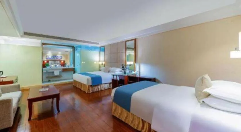 Bed in Borrman Hotel Guangzhou Changlong Shiqiao Metro Station