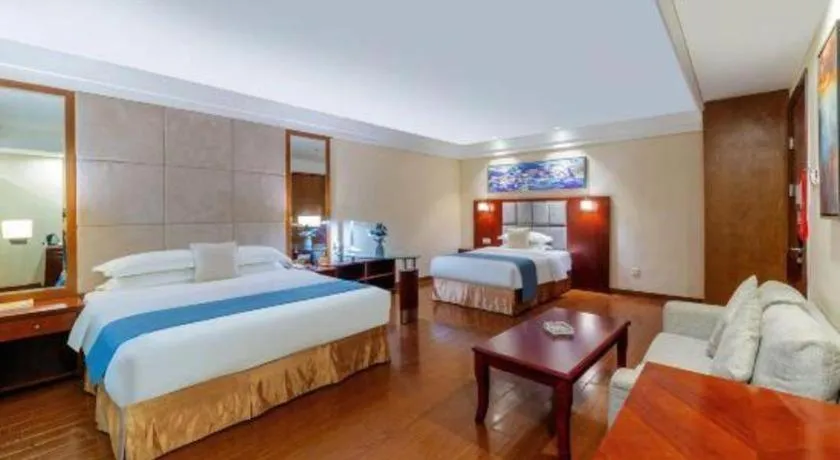 Bed in Borrman Hotel Guangzhou Changlong Shiqiao Metro Station