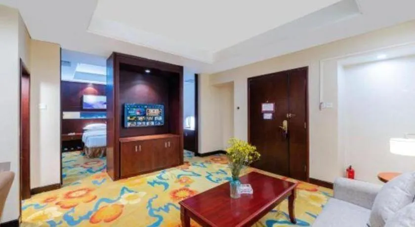 Bed in Borrman Hotel Guangzhou Changlong Shiqiao Metro Station