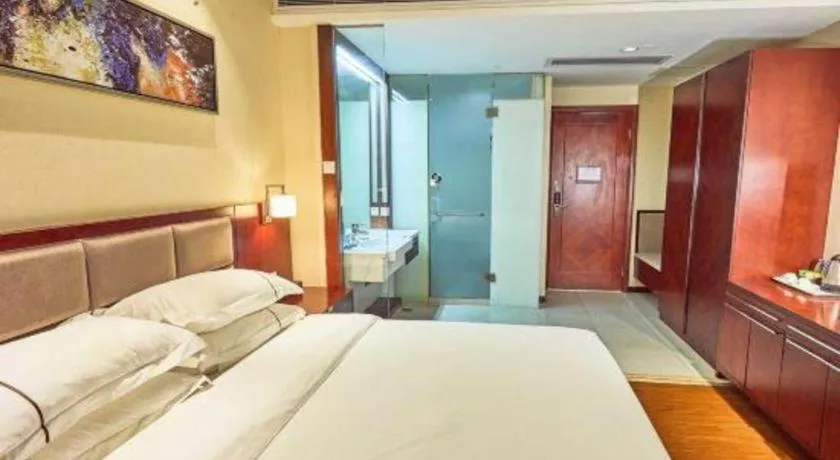 Bed in Borrman Hotel Guangzhou Changlong Shiqiao Metro Station