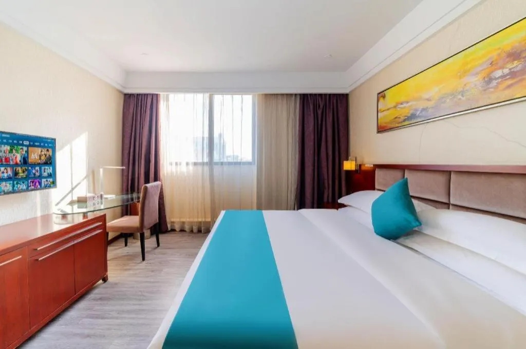 Bed in Borrman Hotel Guangzhou Changlong Shiqiao Metro Station