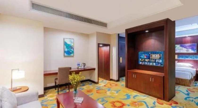 Bed in Borrman Hotel Guangzhou Changlong Shiqiao Metro Station