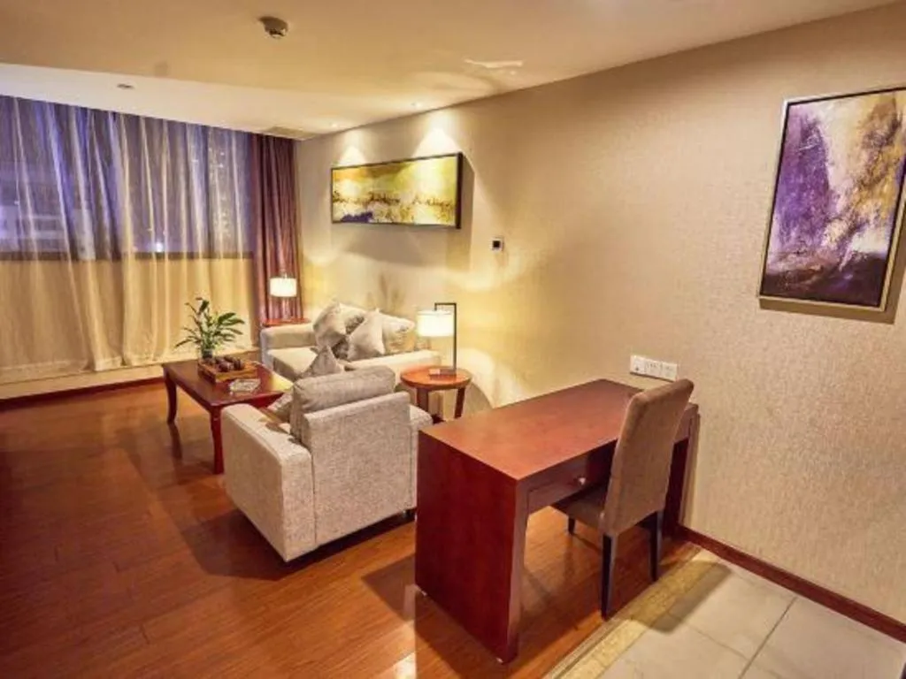 Bed in Borrman Hotel Guangzhou Changlong Shiqiao Metro Station