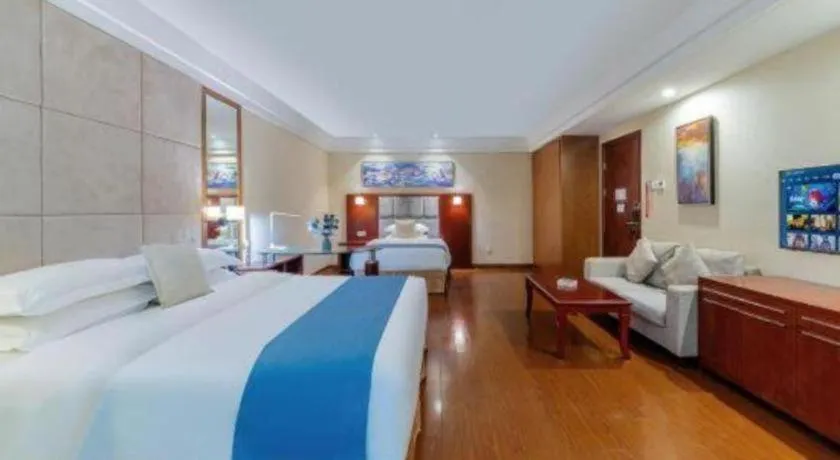 Bed in Borrman Hotel Guangzhou Changlong Shiqiao Metro Station