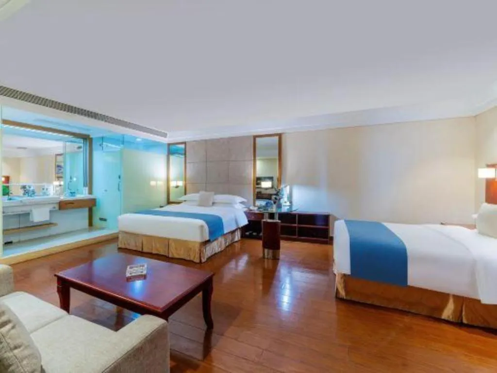 Bed in Borrman Hotel Guangzhou Changlong Shiqiao Metro Station