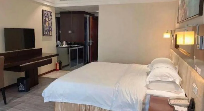 Bed in Borrman Hotel Guangzhou Changlong Shiqiao Metro Station