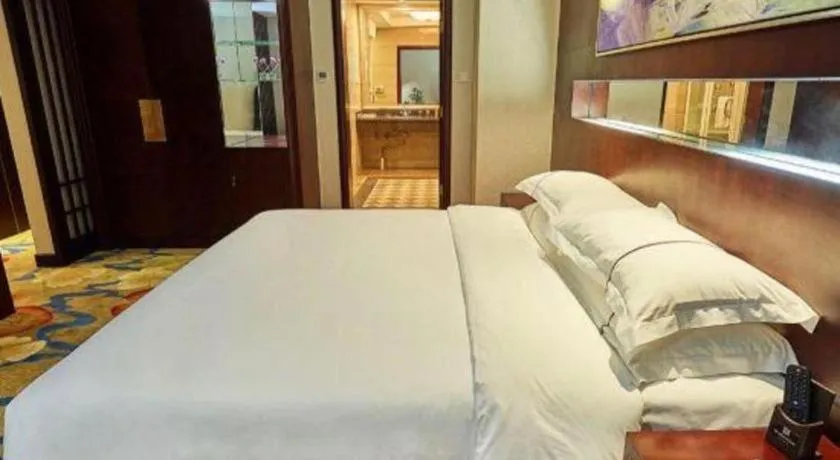 Bed in Borrman Hotel Guangzhou Changlong Shiqiao Metro Station