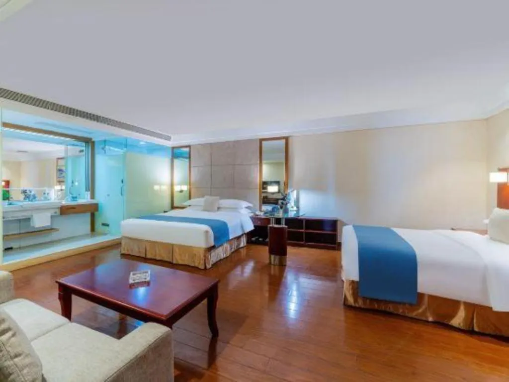 Bed in Borrman Hotel Guangzhou Changlong Shiqiao Metro Station