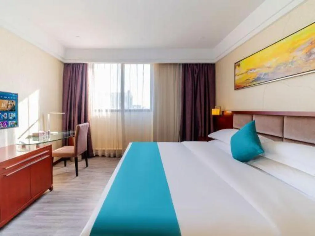 Bed in Borrman Hotel Guangzhou Changlong Shiqiao Metro Station