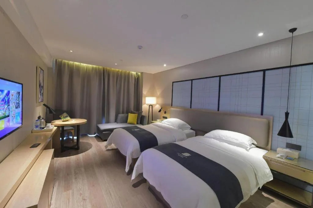 Bed in Echarm Hotel Changde Chaoyang D5 District