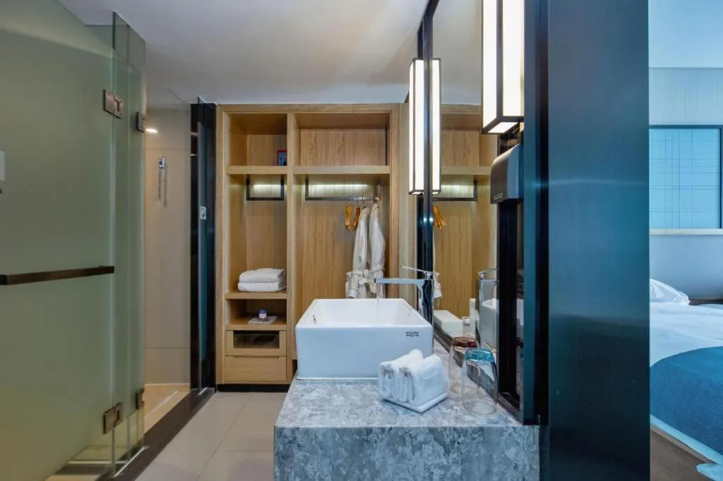 Bed in Echarm Hotel Changde Chaoyang D5 District