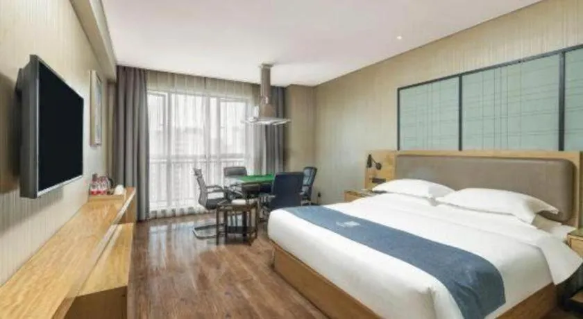 Bed in Echarm Hotel Changde Chaoyang D5 District