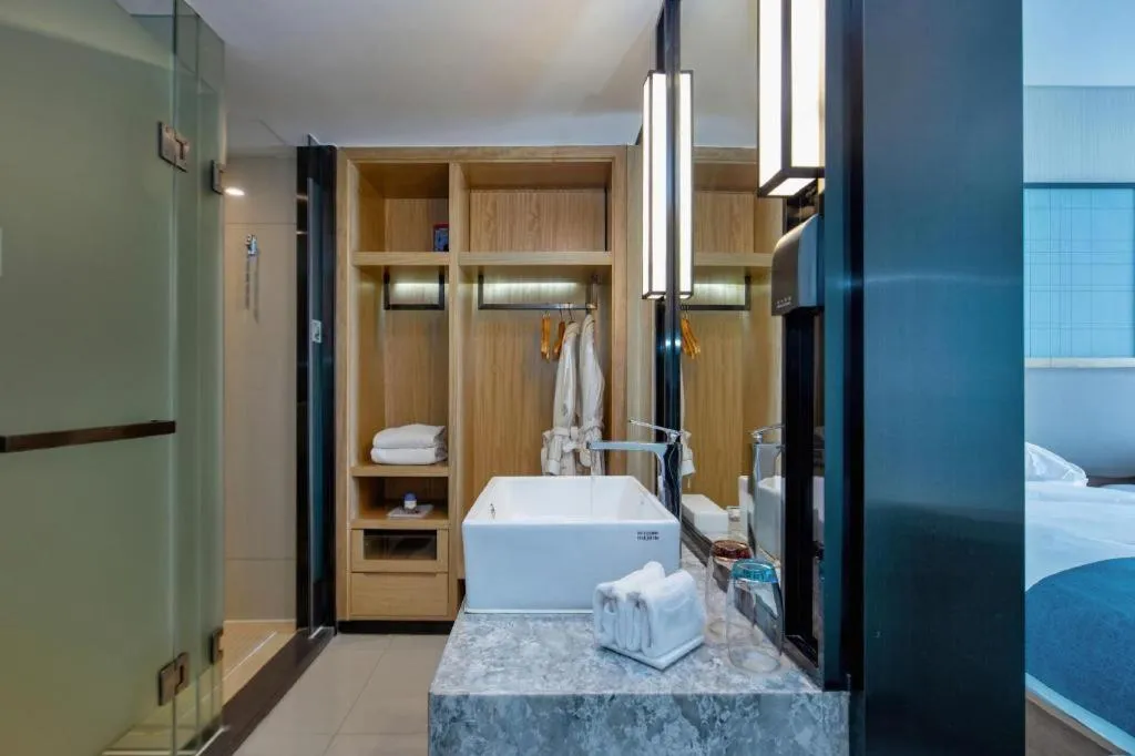 Bed in Echarm Hotel Changde Chaoyang D5 District