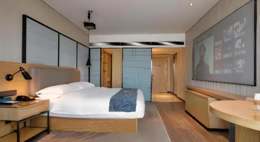Bed in Echarm Hotel Changde Chaoyang D5 District
