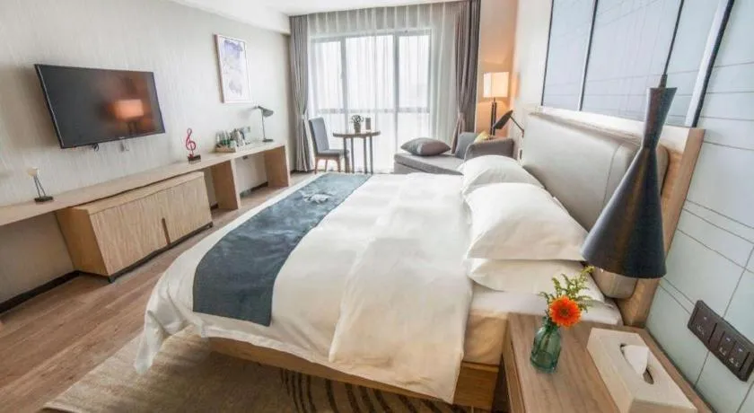 Bed in Echarm Hotel Changde Chaoyang D5 District