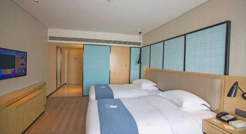 Bed in Echarm Hotel Changde Chaoyang D5 District