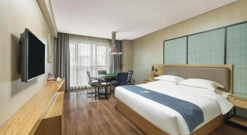 Bed in Echarm Hotel Changde Chaoyang D5 District