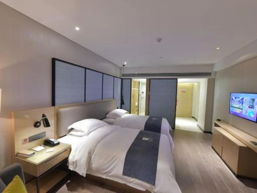 Bed in Echarm Hotel Changde Chaoyang D5 District