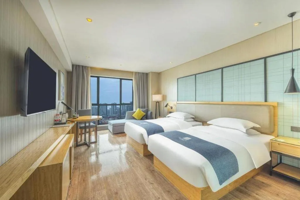 Bed in Echarm Hotel Changde Chaoyang D5 District