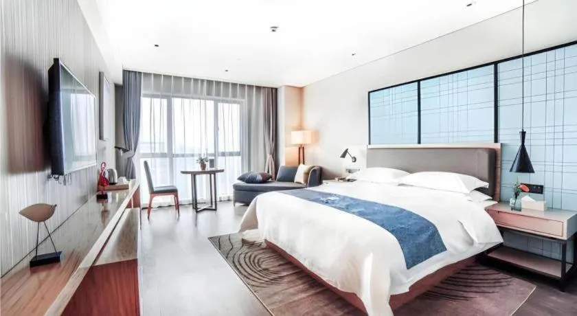 Bed in Echarm Hotel Changde Chaoyang D5 District