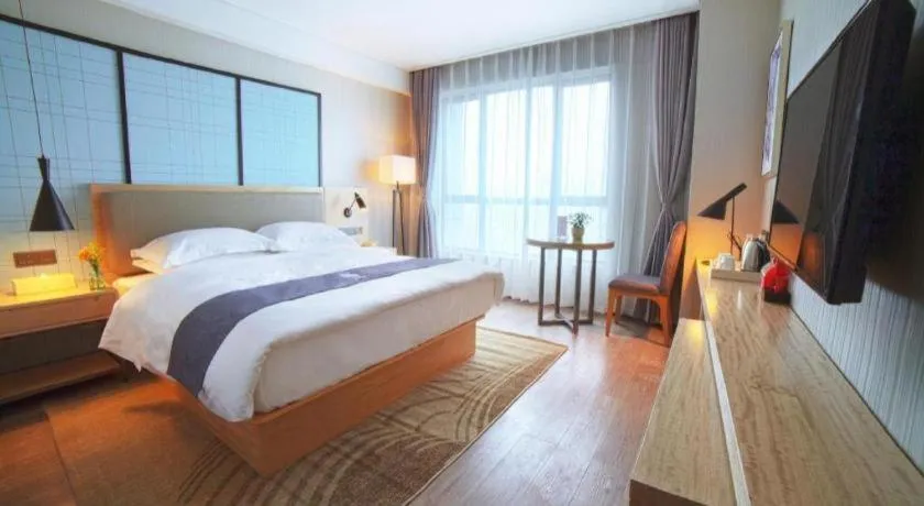Bed in Echarm Hotel Changde Chaoyang D5 District