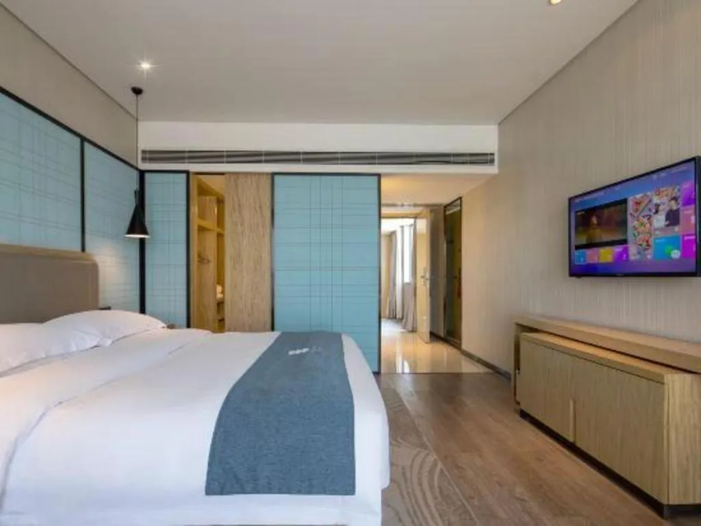 Bed in Echarm Hotel Changde Chaoyang D5 District