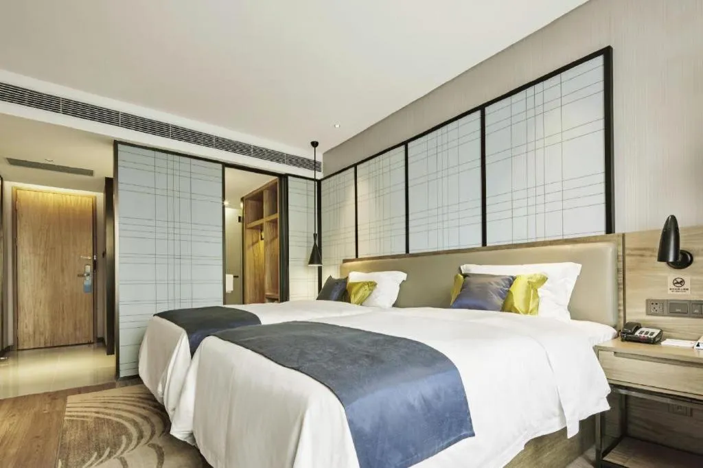 Bed in Echarm Hotel Changde Chaoyang D5 District