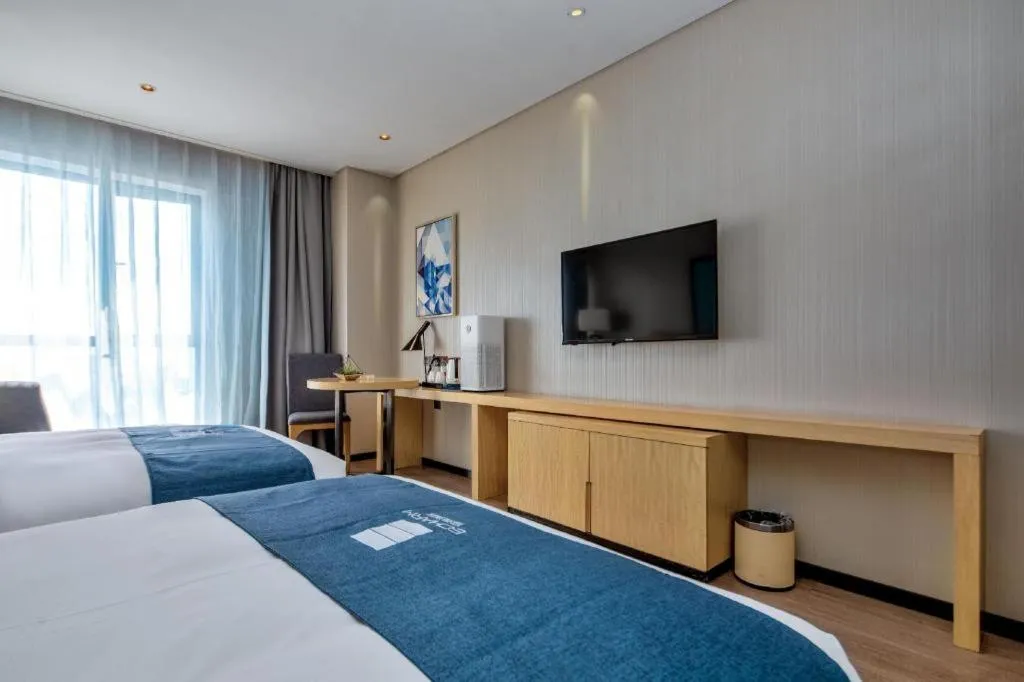 Bed in Echarm Hotel Changde Chaoyang D5 District
