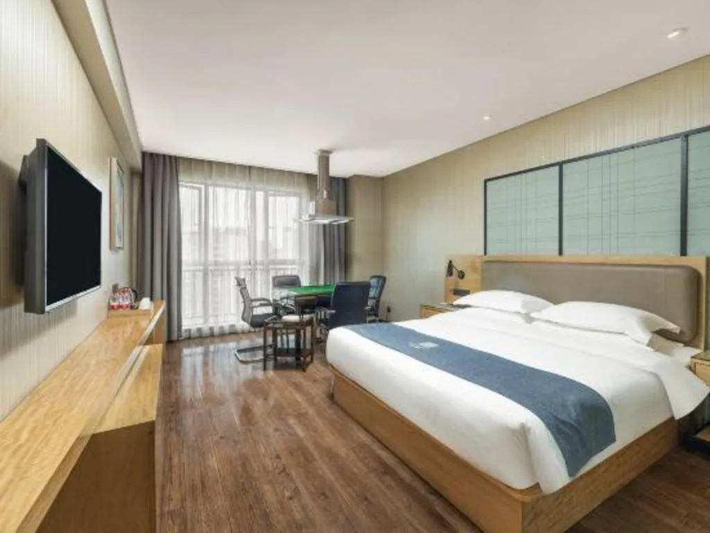 Bed in Echarm Hotel Changde Chaoyang D5 District