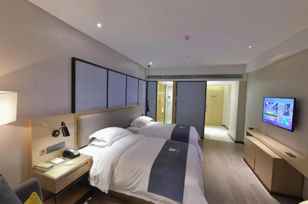Bed in Echarm Hotel Changde Chaoyang D5 District