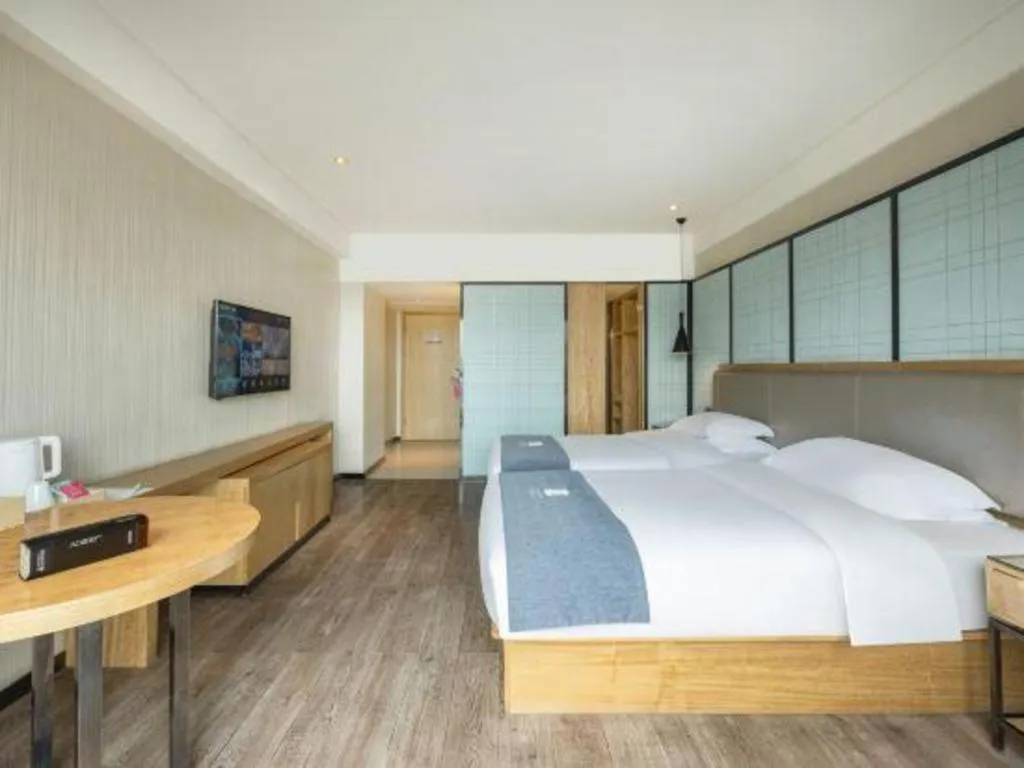 Bed in Echarm Hotel Changde Chaoyang D5 District