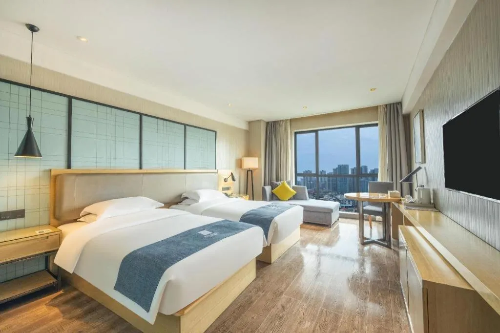 Bed in Echarm Hotel Changde Chaoyang D5 District
