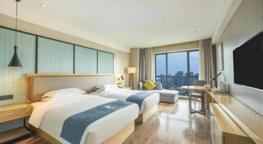 Bed in Echarm Hotel Changde Chaoyang D5 District