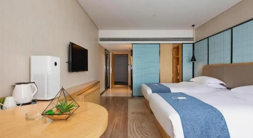 Bed in Echarm Hotel Changde Chaoyang D5 District