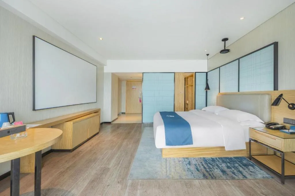 Bed in Echarm Hotel Changde Chaoyang D5 District