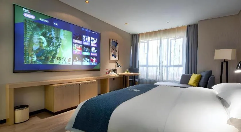 Bed in Echarm Hotel Changde Chaoyang D5 District
