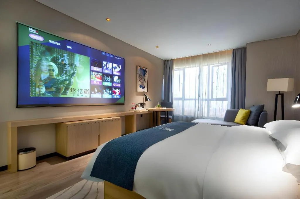 Bed in Echarm Hotel Changde Chaoyang D5 District